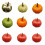 12 Permanent Spume Vegetable Decorations Fall Harvest 4