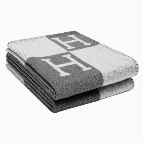 (Grey) Knitted Artificial Wool Cashmere Warm Throw Sofa Blanket