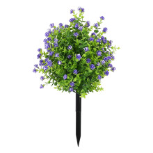 Eucalyptuses Greenery Stake Artificial Plant For-Purple blue