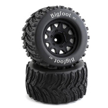 (P2) 2pcs Rubber Tyre Wheels Rims 12-14mm Fit Car Accessories Truck Racing Rc Model
