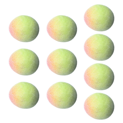 Set mit 10 lebhaft schäumenden grünen-Rot