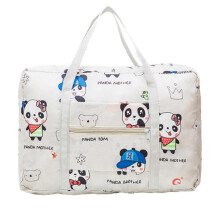 (Grey Bear) Foldable Carry-on Luggage Bag Breathable Wear-resistant Polyester Bag For Business Trip Traveling