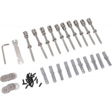 (with Steel Wire) Wall Trellis, Comfortable Multi-purpose Stainless Steel Invisible Sunshade Wire Grille for Garden (with Steel Wire)