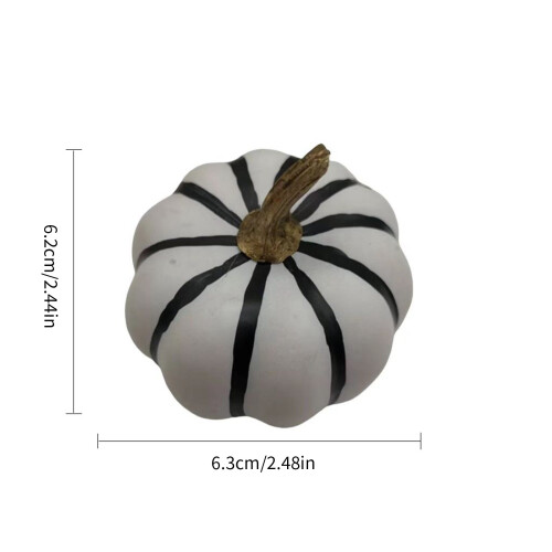 Petites citrouilles réalistes, 8 pièces, décorations dynamiques 2