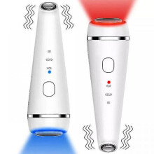 (Bz-0509) Anti-wrinkle Facial Treatment Face Massager Skin Rejuvenation Red Amp; Blue Light Beauty Machine Heat Cold Face Lifting Massager