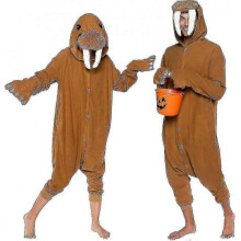 (Large, Walrus) Adult Halloween Costumes - Plush One-Piece Role Play Costumes - Animals and Sea Creatures for Adults, Women and Men - DSW