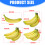 Artificial Banana Simulation Banana Fruit Model Education-A 4