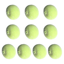 Set of 10 Vibrantly Foams Green Plum Replicas Easy-blue