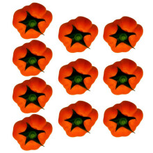 Pack of 10 Foam Pumpkin Ornament Fall Harvest Decoration Easy-S
