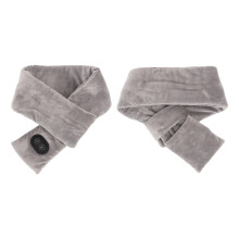 Heated Massaging Neck Scarf with Electric Power Soft Velvet Thick & Warm