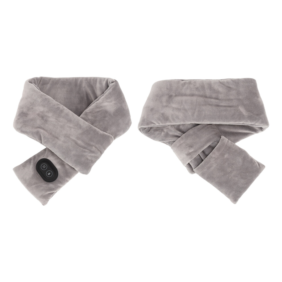 Heated Massaging Neck Scarf with Electric Power Soft Velvet Thick & Warm