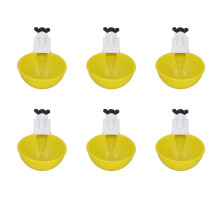 9 Stück gelbe PP-Wassertränken für Hühner 12x8x4cm