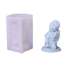 (tie zombie) Decorations Candle Mould Handmade Gifts Room Decors Craft Castings Molds 3D Silicone Handicrafts Making Delicate Molds