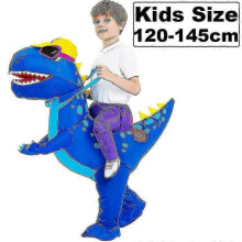 (Pink) New T-Rex Dinosaur Cosplay Inflatable Costumes Suits Mascot Funny Party Anime Christmas Halloween Costume Dress for Adult Kids
