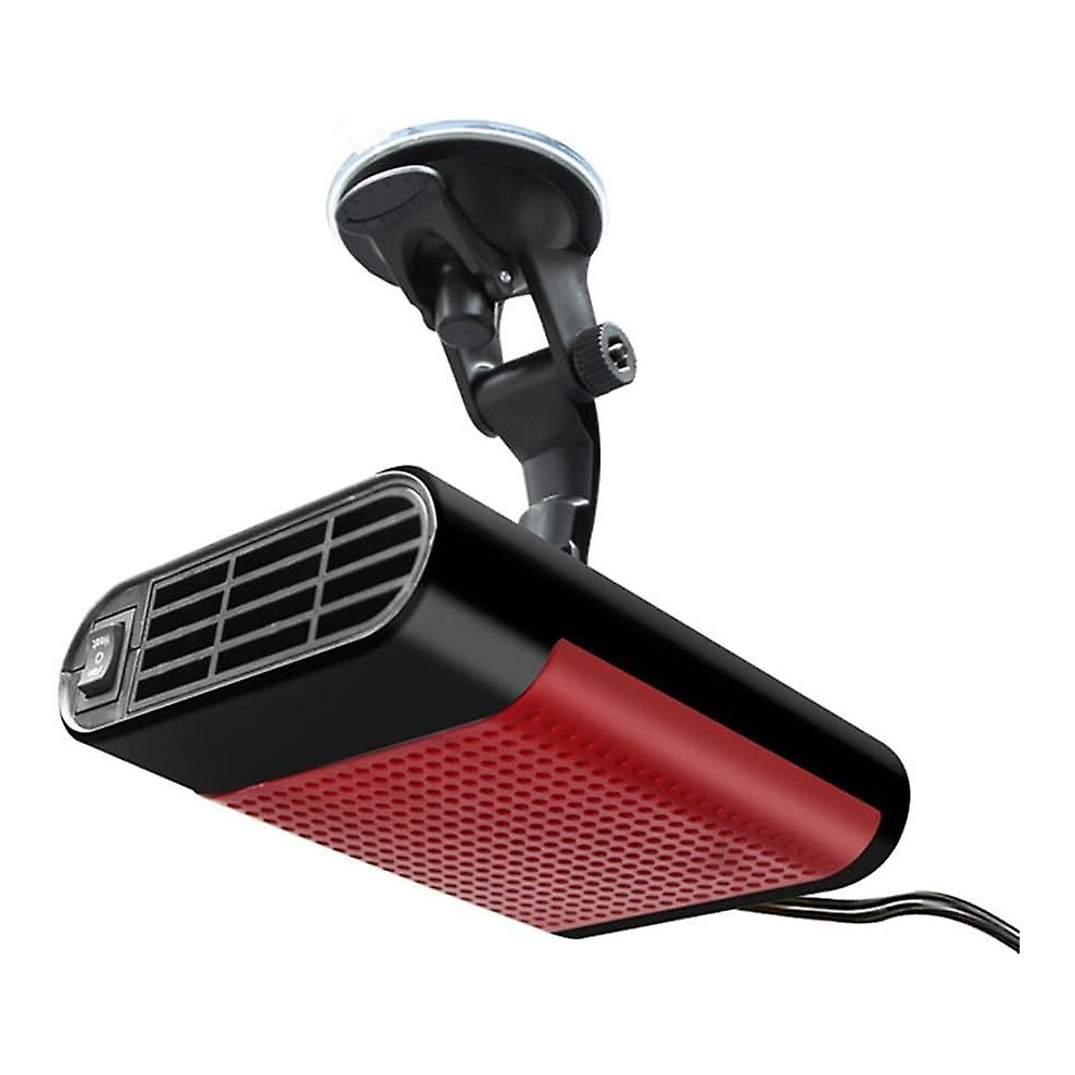 Kikidex (As Show, One Size) Car Defroster Demister For Windshield 12V Car Heater 360 Rotating 150W Portable Car Fan With Suction Cup Holder