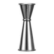 (Silver) 30/60ML Cocktail Jigger Food-Safe Stainless Steel Measuring Cup compatible with Bar Supplies