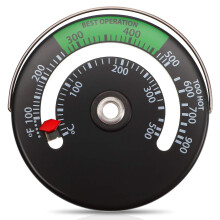 (As show, One size) Magnetic oven thermometer, chimney pipe, oven thermometer, fire thermometer