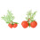 10Pieces Simulation Orange Model with Leaf Realistic-L 2