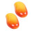 2pcs Decorative Simulation Faux Fruit Artificial-Red mango 1