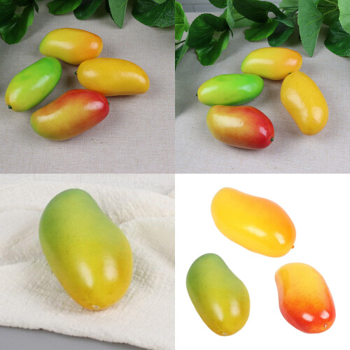 2pcs Decorative Simulation Faux Fruit Artificial-Red mango 2