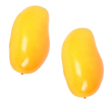2pcs Decorative Simulation Faux Fruit Artificial-Yellow mango