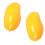 2pcs Decorative Simulation Faux Fruit Artificial-Yellow mango 1