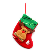 Hanging Fireplace Stocking- Real small socks (deer model)
