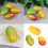 2pcs Decorative Simulation Faux Fruit Artificial-Yellow mango 3