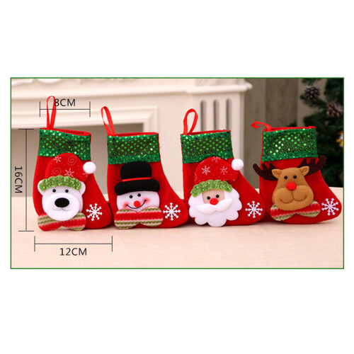 Hanging Fireplace Stocking-   Real small socks (deer model) 2