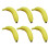 6PCS Imitation Bananas Props Foam Window Display Accessory 1