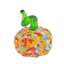 Glass Pumpkin Decoration Perfect For Halloween Celebration-5