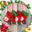 Blinking Christmas Stocking Novelty-   Sequined socks (Snowman) 2