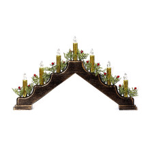 Holiday Christmas Candle Holder Candle Lamp Table Accent-bronze