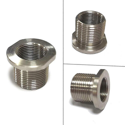 Suppressor fuel filter adapter for 1/2-28 to 5/8-24 single core