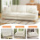 (Beige) Chenille sofa 241 cm suitable for living room 5