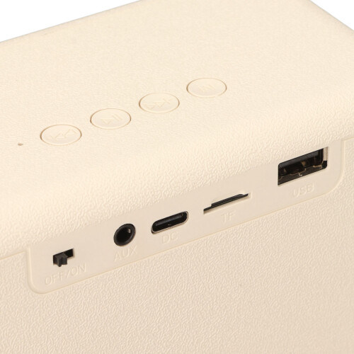 Altavoz Bluetooth retro 500mAh 130x90x73mm 2