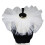 Stylish Pleated Mesh Detachable Collar Perfect For-White 1