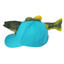 Party 3D Fish Hat Funny Fish Shaped Baseball Hat-cyan children