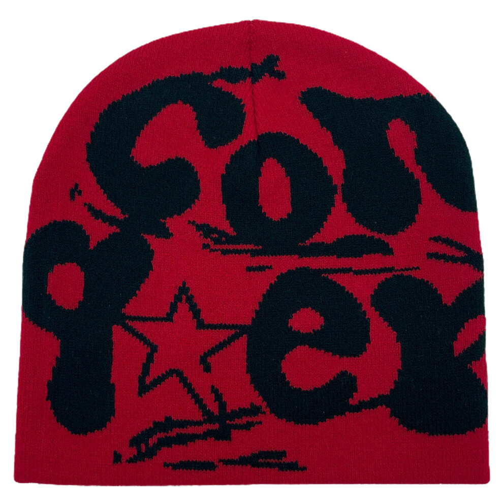 Red/Black Beanies 2000S Hat Halloween Accessories-Big And