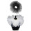 Stylish Pleated Mesh Detachable Collar Perfect For-White 3