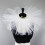 Stylish Pleated Mesh Detachable Collar Perfect For-White 6