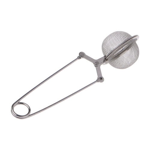 Mesh Strainer Snap Ball Loose Leaf Tea Infuser Stainless-Silver