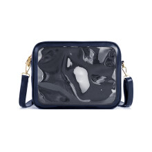 Japanese Style Ita Bag for Girl Clear Shoulder Bag-Deep Blue