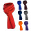 Fall Winter Polyester Scarf Practical Thermal Soft Chunky-Pink 5
