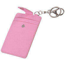 Minimalist PU Card Sleeve Multi Pocket Storage Space-Pink