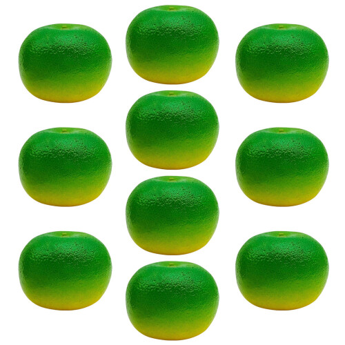 10pcs Realistic Foam Decorative Oranges Decorative Fruit