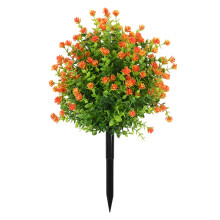 Faux Eucalyptuses Leaf Stakes With Ground Pegs-Orange