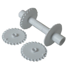 Fondant Edges Cutter with Rollings Pin Dessert Decors for-Black