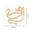 Punk Alloy Upper Arm Open Ended Cuff Bracelet & Bangle-Gold 4