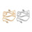 Punk Alloy Upper Arm Open Ended Cuff Bracelet & Bangle-Gold 2